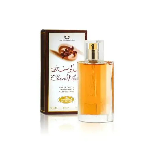 Arabian Musk Choco Eau De Parfum Spray 50 ml by Al Rehab, sweet and musky fragrance for personal use from The Oud Library