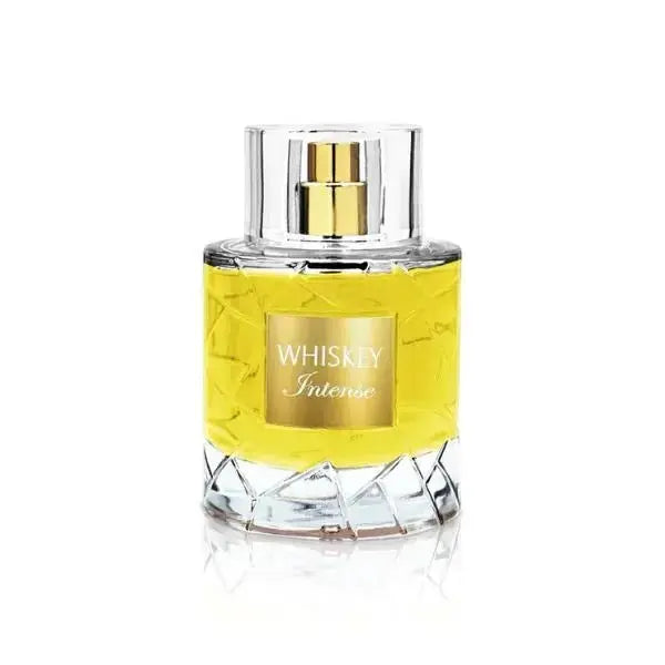 Fragrance World Whiskey Intense Eau De Parfum 100 ml, bold and warm whiskey-inspired fragrance for personal use from The Oud Library