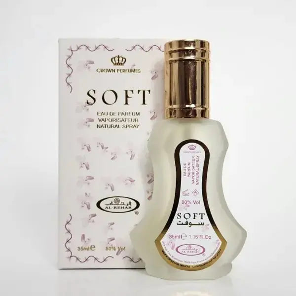 Soft Eau De Parfum 35 ml by Al Rehab, light and gentle fragrance for personal use from The Oud Library