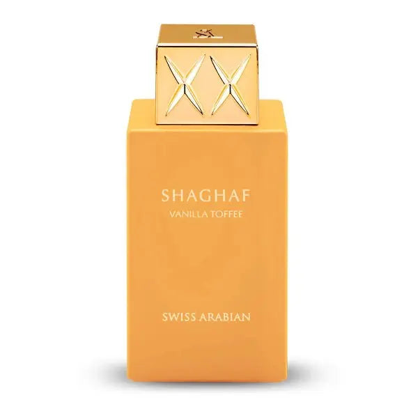 Swiss Arabian Shaghaf Vanilla Toffee Eau De Parfum 75 ml, sweet and rich vanilla-toffee fragrance for personal use from The Oud Library